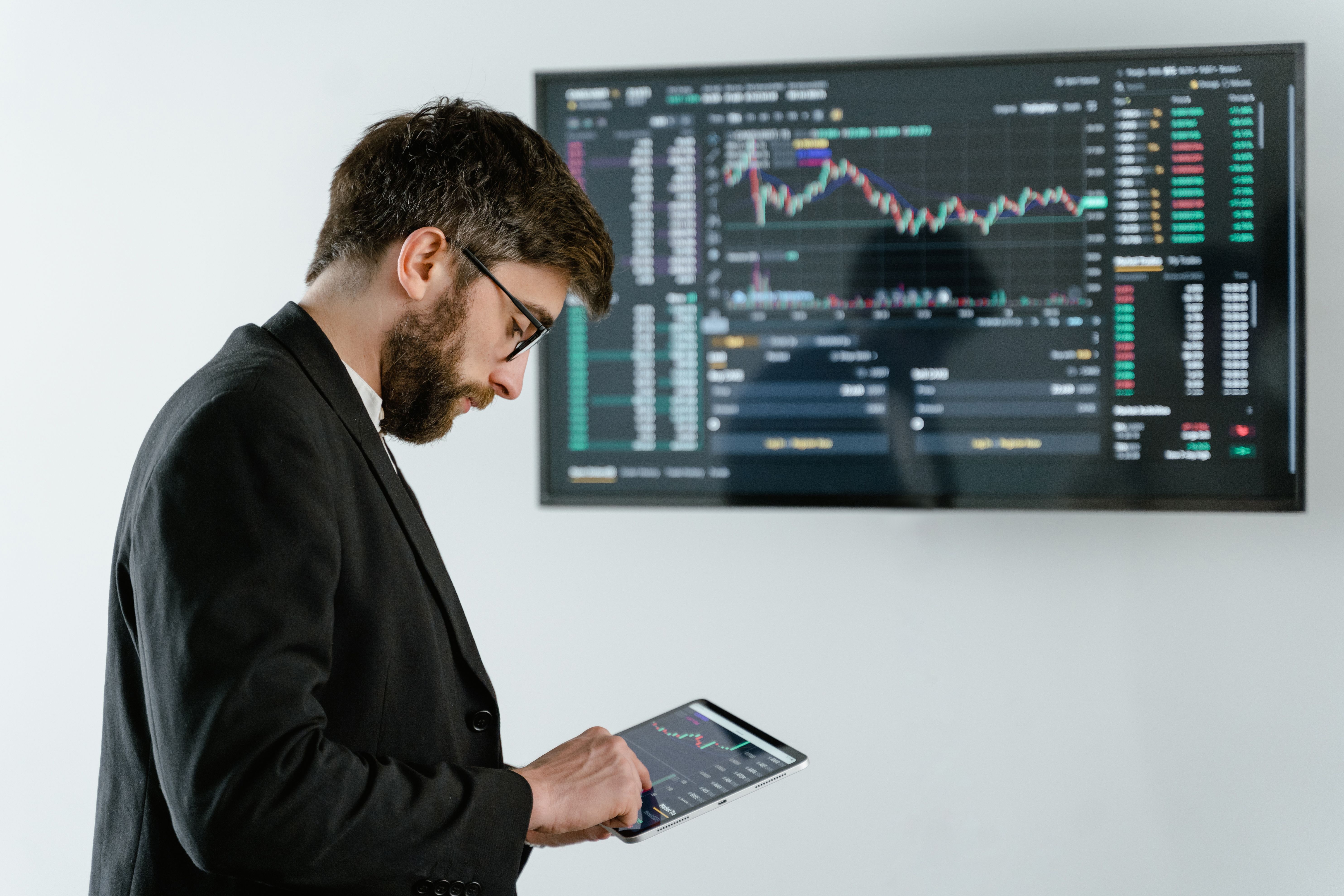 Financial market screens